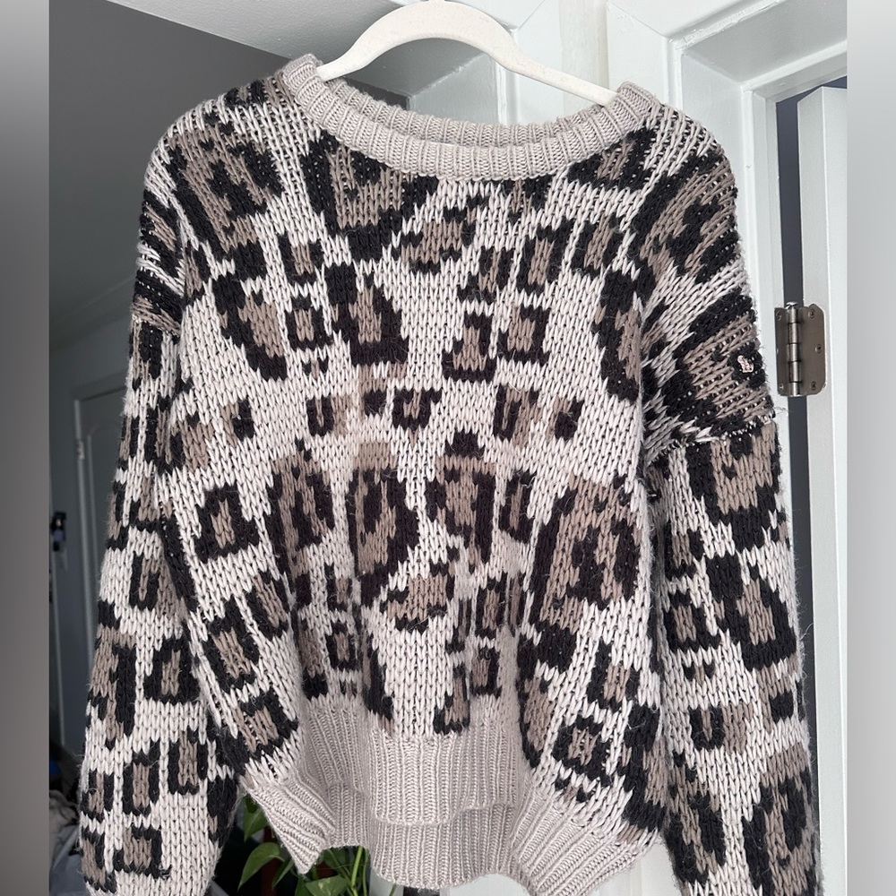 Cheetah Print Sweater